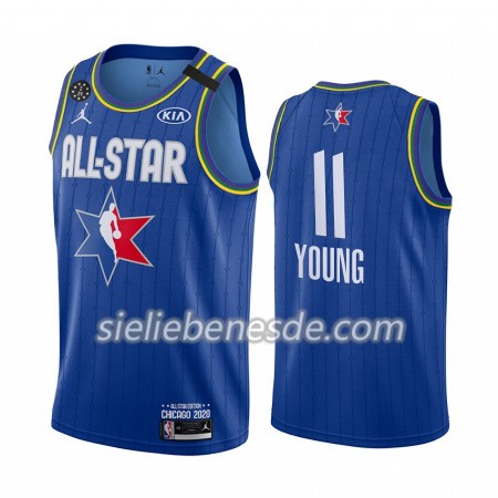 Herren NBA Atlanta Hawks Trikot Trae Young 11 2020 All-Star Jordan Brand Blau Swingman